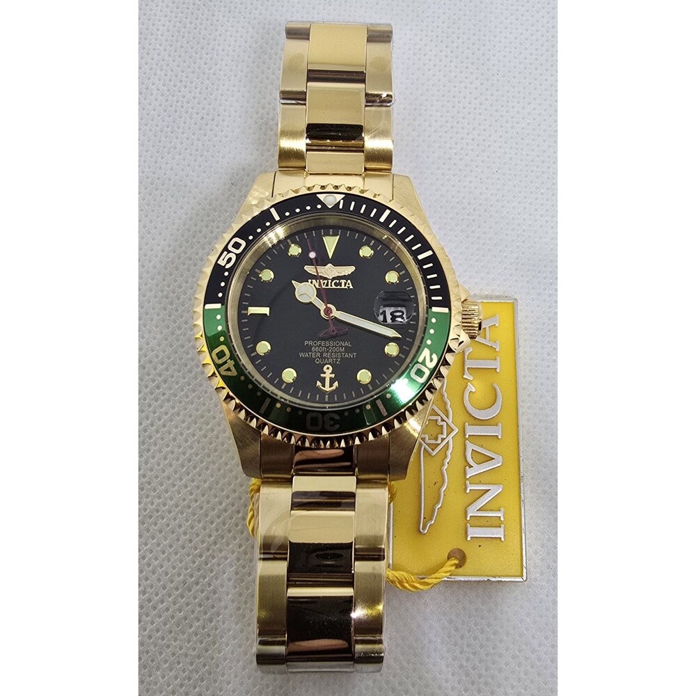 INVICTA Men's 37.5mm Stainless Steel Gold Black 50142 PC32A Quartz - Picture 2 of 7